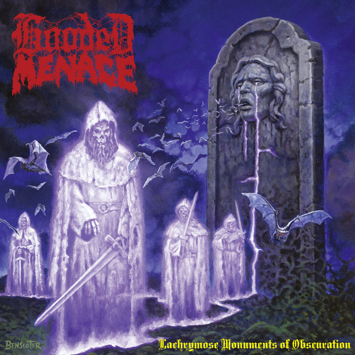 HOODED MENACE - Lachrymose Monuments of Obscuration 12" Vinyl (Red LP)
